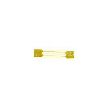 Yellow PP Plastic High Security Seals / Pacdlock Seals For Bags , Trailer