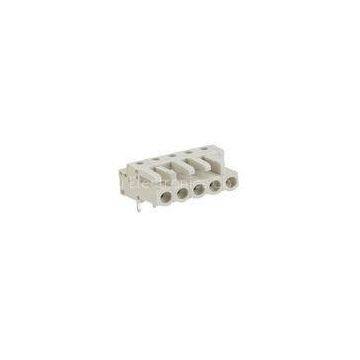 PA66 Female400V 12A MCS Connector with solder pin 5 Pole Light-Gray