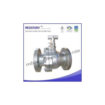 2PC Cast Steel  Metal-Seated Floating Ball Valve