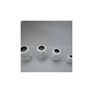 PG Type White IP68 Waterproof Plastic Cable Glands