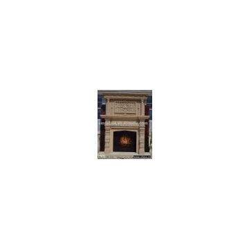 granite fireplace