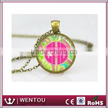 Wholesale Fshion Monogram Locket Necklace