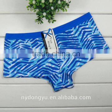 purple zebra boyshorts panties/yje women plus size sexy cotton breathable underwea panties/mulit color