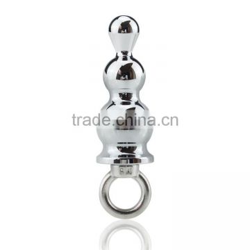 Metal Anal Butt Plug with Pull Ring Anal beads erotic Sex Toys for Couples Adult Games