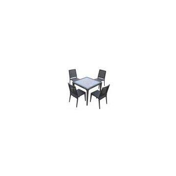 outdoor rattan dining table and chairs