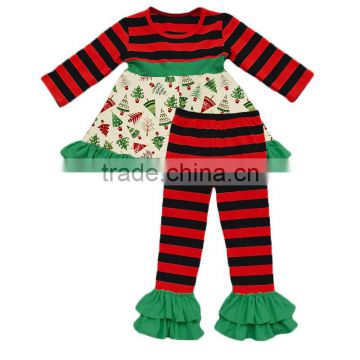 Baby girls holiday clothes ! Sue Lucky wholesale girls Christmas boutique outfit accept small MOQ