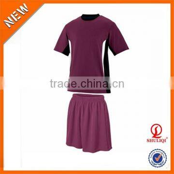Multicolor simple design breathable football jersey soccer team uniform/wholesale soccer jersey set uniform