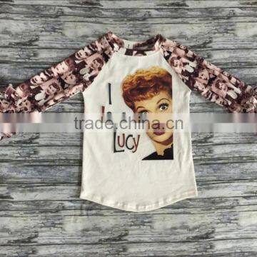 ruffle raglan t shirt applique i love lucy top selling products in alibaba giggle moon remake outfits