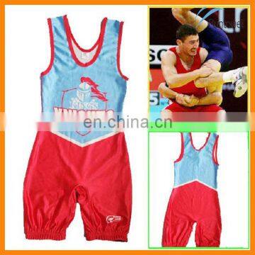 custom design sublimated mens wrestling wear/ womens wrestling singlet/ wholesale wrestling singlet