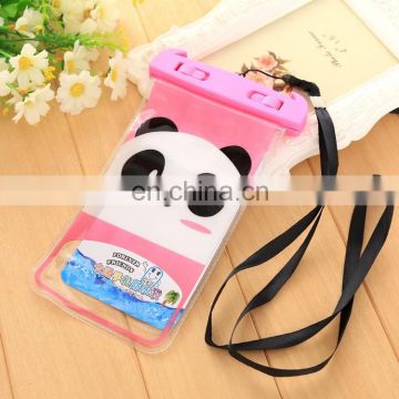 Hand touch transparent high sealing waterproof cell phone bag for phone protect