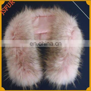 Factory Wholesale Fur Collar Raccoon Fur Hood For Jacket Trim