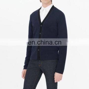 Fashion Winter Solid Color Cardigan Men Woolen Sweater Design Of Hot Selling Christmas Sweaters photo-2