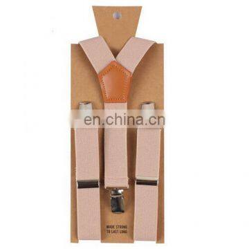 2017 yiwu fashion wholesale 3 clips suspenders