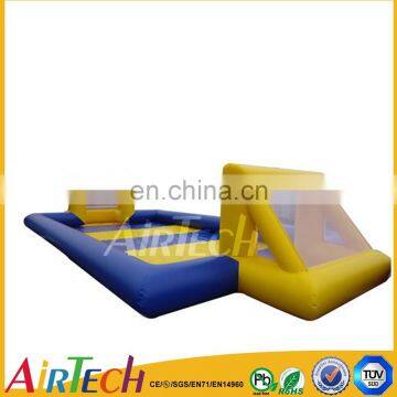 Hot sale inflatable football pitch, portable Inflatable Soap Soccer field