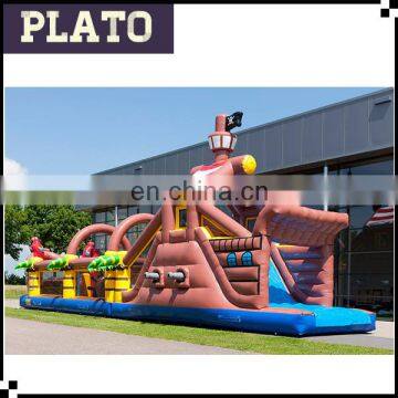 Inflatable obstacle course/inflatable slide for water park equipment