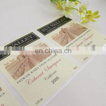 Cheap Adhesive Label Sticker Custom Premium Wine Sticker Label Printing photo-6