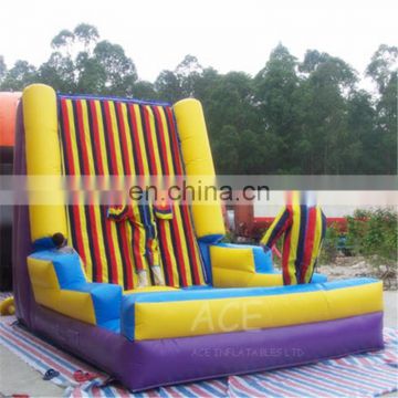 inflatable hooks & loops fastener wall, outdoor sport games equipment Inflatable Climb Sticky Wall