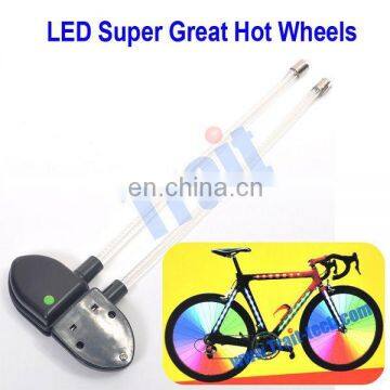 2pcs LED Colorfull Glow Sticks LED Hot Wheels Stick/valve Type Bicycle Light
