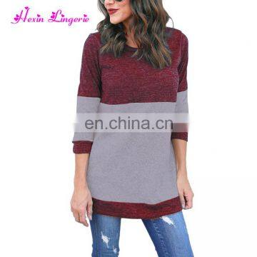 Fast Shipping Women Slimming Mixed Color Long Knitted Sweater Winter Women