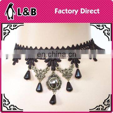 2015 hot sale choker necklace black factory sale lace collar necklace