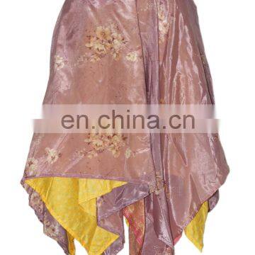 Vintage Sari Diamond Shape Wrap Skirt