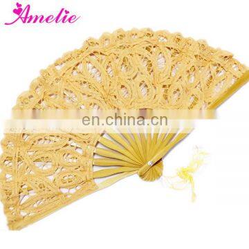 20cm Light orange wedding decoration product bridemaid fan