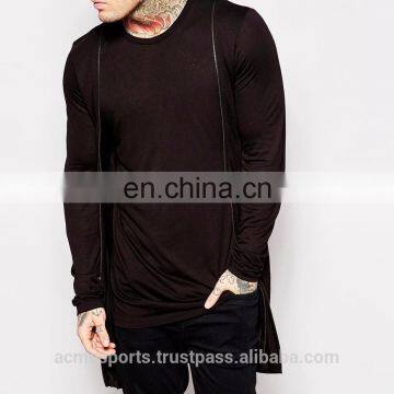 Elongated Sweatshirts with side zippers