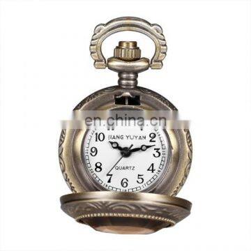 Wholesale Vintage Quartz Watch, Free Shipping Pocket Watch With Alloy Chain and Rabbit Header Wishing Bottle Pearls photo-5