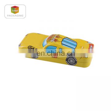 metal tin car shape pencil box/gift pencil tin box for children