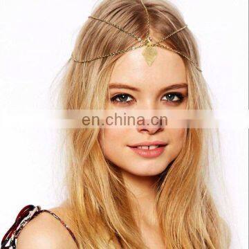 Latest women head jewelry head chain headband