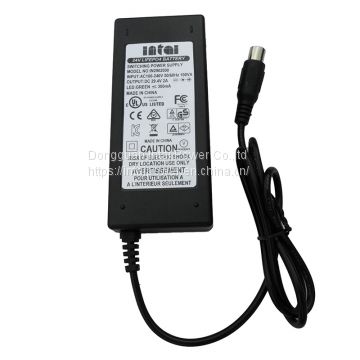 High quality Level VI universal 2.5a 14.4v power adapter for segways with UL GS CE