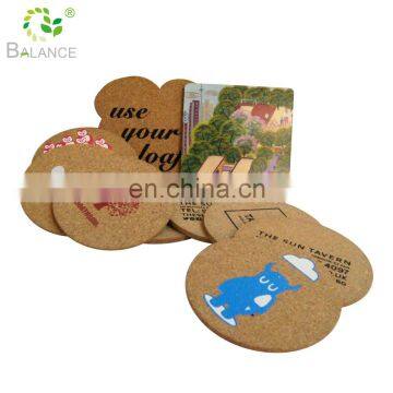 High Quality Customized Printed Cork Board 50-180mm Size Cork Coaster in Bulk Package photo-4