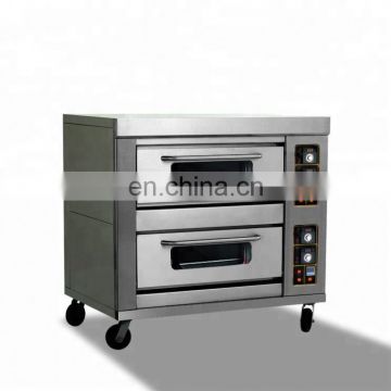 Kitchen Appliance Rotary Bakery Outdoor Pizza Oven Machine / Stainless Steel Gas Bread Oven For Sale