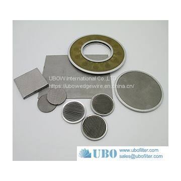 Stainless steel sintered metal filter disc filter cartridge