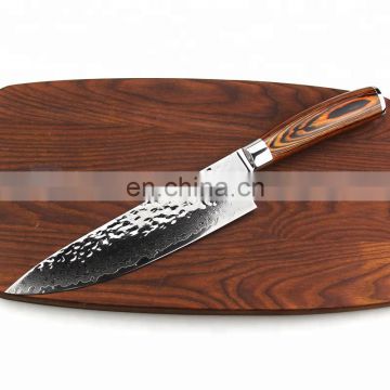 Amazon Hot Selling New Wooden Handle 8 Inch Damascus Knife