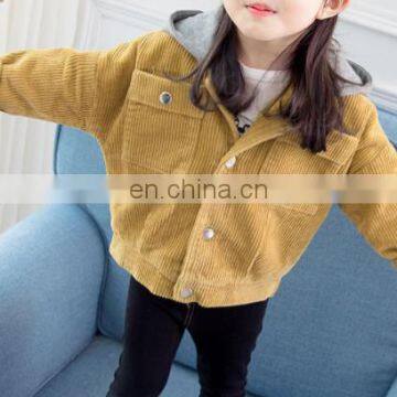 Cute Corduroy Girls Jacket Coat With Highest Quality photo-3