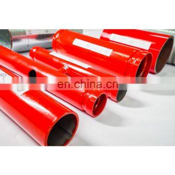 A53 2'' Red Power Coated Grooved Fire Fighting Steel Pipe photo-3
