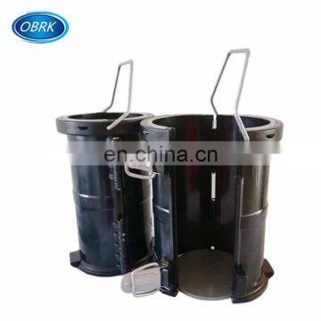 Dia100x200mm Detachable Concrete Electric Flux Plastic Cylinder Test Mould