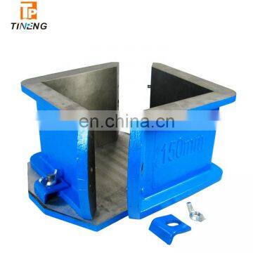 New design cast iron two part concrete test cube mould