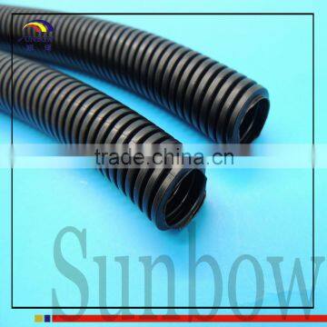SUNBOW Slit Wall Corrugated Loom Tubing Black