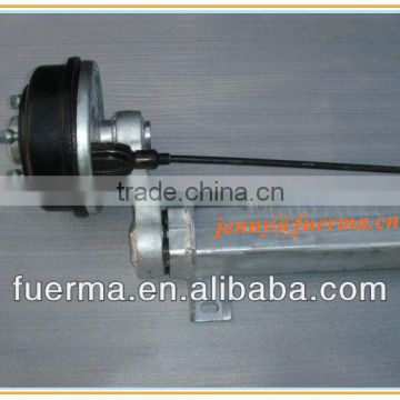 1.8t rubber torsion axle with mechanical brake