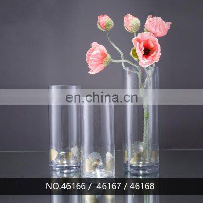 Wholesale Bulk Handmade Elegant Round Clear Glass Cylinder Vases photo-2