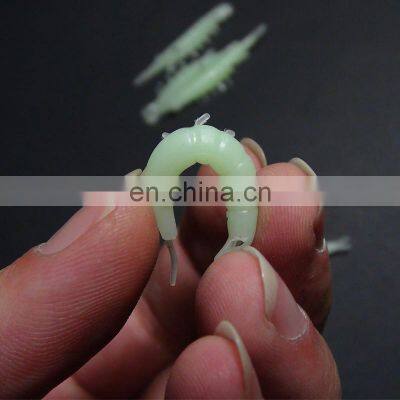 3cm Soft Plastic Shrimp Fishing Lure Luminous Shrimp Bait Soft Lure