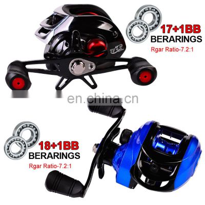 Left / Right Hand Baitcasting Fishing Reel High Speed  Fishing Reel18+1 Bearings Waterproof 7:1:1 fishing wheel