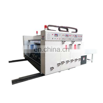 Full Automatic Carton box making machine 4 colors flexo Corrugated Printing Slotting and die cutting machine