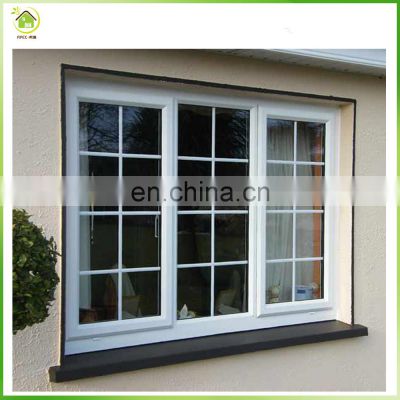 White color latest window designs with window grill design pictures/ aluminum casement window