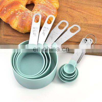 Kitchen Set Custom Fancy Wholesale Tea Cups Plastic Measuring Spoons Stainless Steel