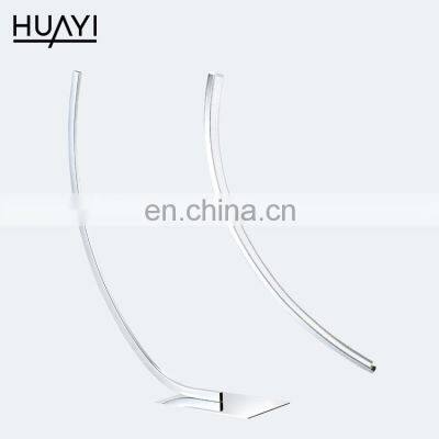 HUAYI New Listed Modern Simple Design Home Lighting 24w Standing Indoor Bedroom Acrylic Led Floor Lamp photo-5