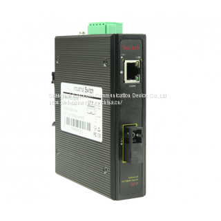 100M 2port Industrial PoE Switch PoE fiber media converter