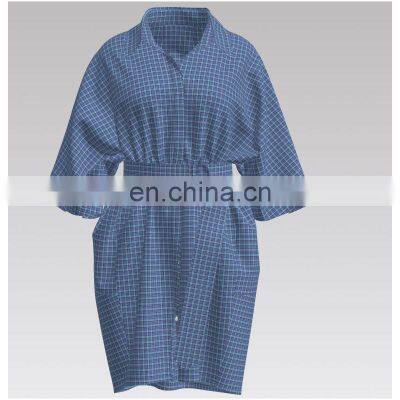 HOT SALE 2022 Fashion Check 100% Cotton High Density Yarn Dyed Fabric for Shirt photo-2